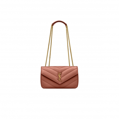 YSL LOULOU SMALL IN MATELASSÉ LAMBSKIN 801437AAEAX5036 (24*14*6cm)